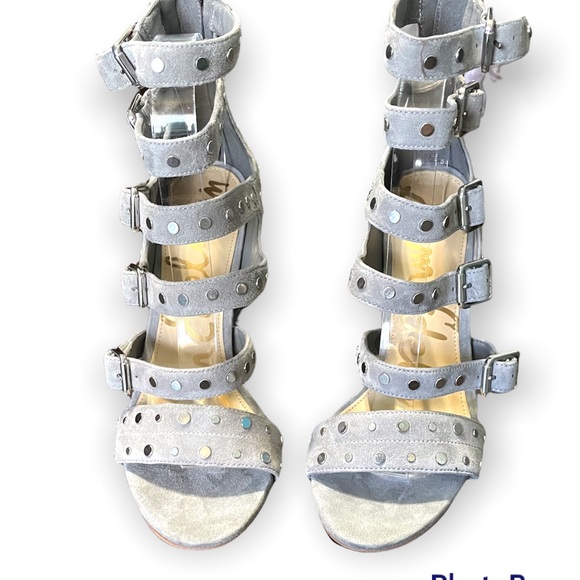 Sam Edelman for Women York Grey Stud Heels Size 8 - Picture 2 of 7